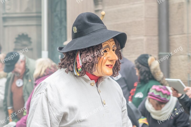 Carnival Fasnet Colorful Swabian Alemannic Mask