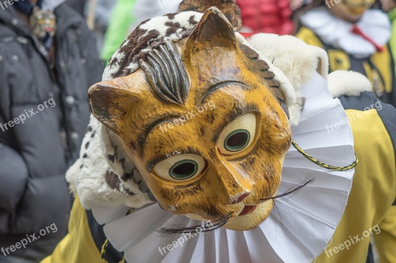 Carnival Fasnet Colorful Swabian Alemannic Mask