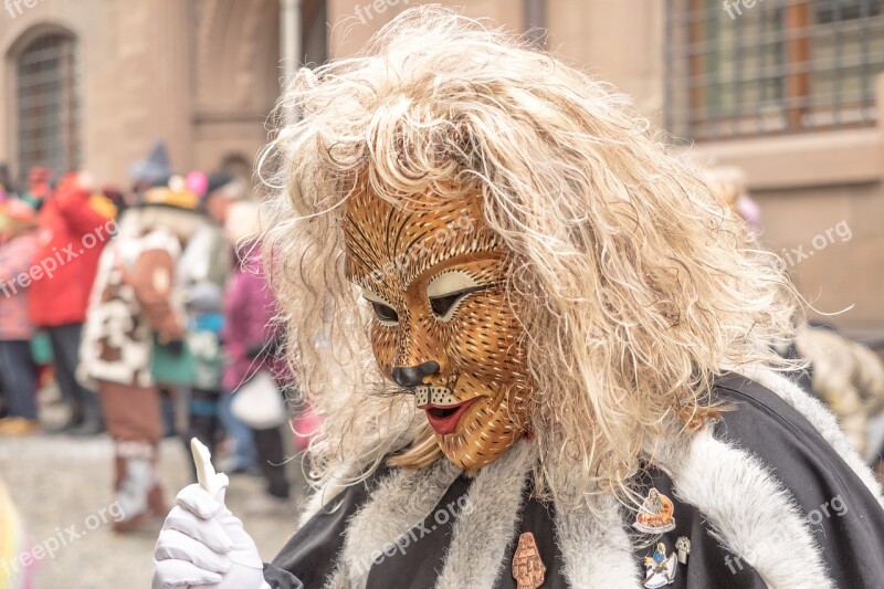 Carnival Fasnet Colorful Swabian Alemannic Mask