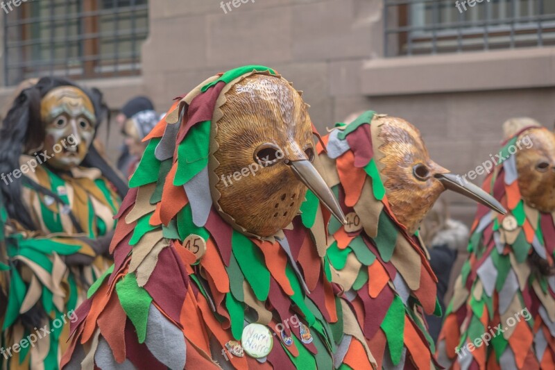 Carnival Fasnet Colorful Swabian Alemannic Mask