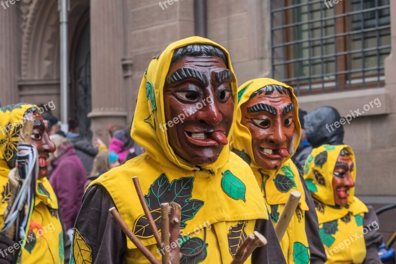 Carnival Fasnet Colorful Swabian Alemannic Mask