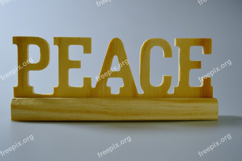 Hope Peace Background Wood Free Photos