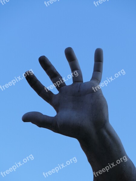 Hand Finger Marble Statue Access