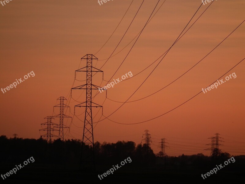 Poles Energy Line Power Poles Free Photos