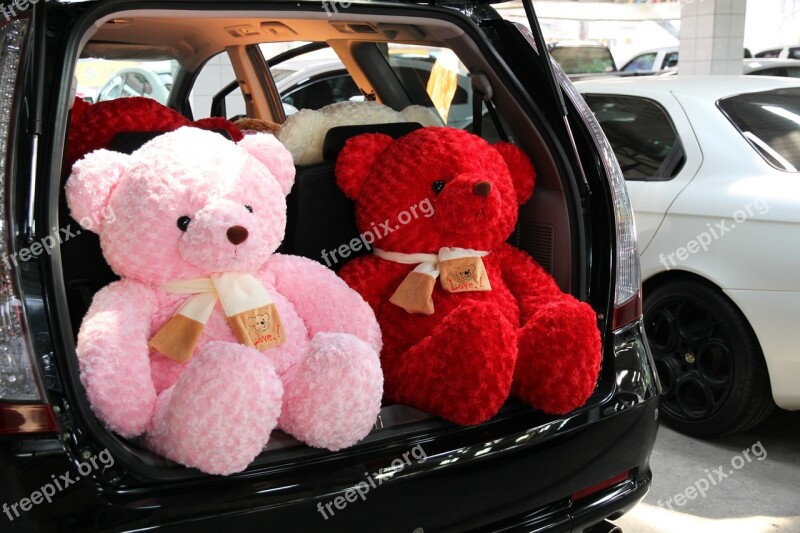 Car Teddy Space Wagon Free Photos