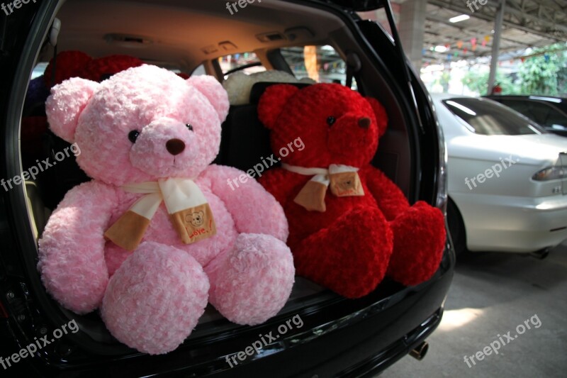 Car Teddy Space Wagon Free Photos