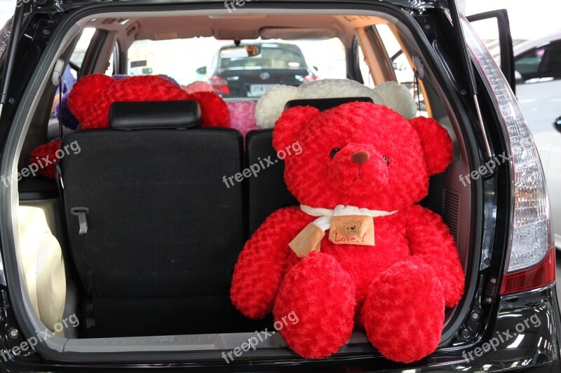 Car Teddy Space Wagon Free Photos