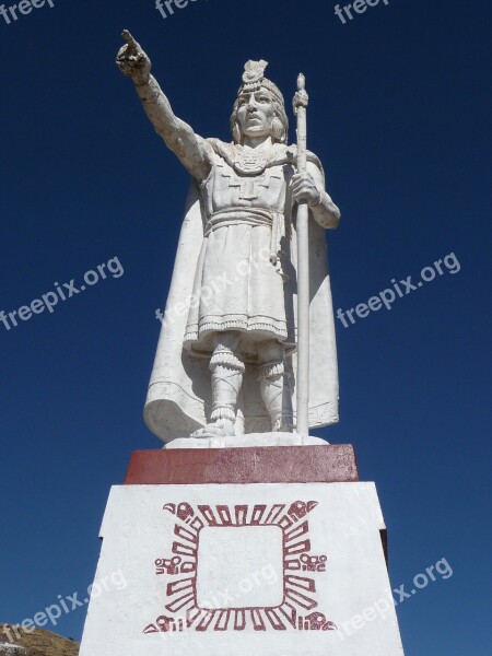 Statue Inca Puno Free Photos