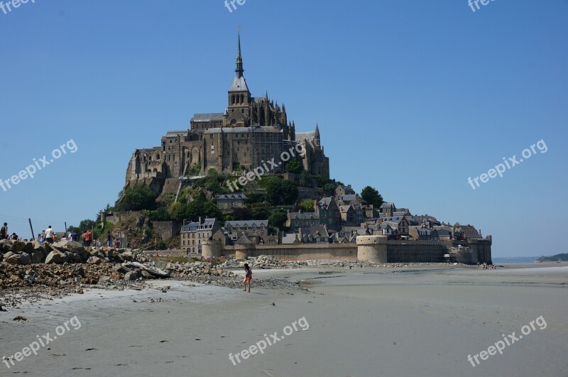 Mont Saint Michel Normandy Benedictine Monastery Monastery France