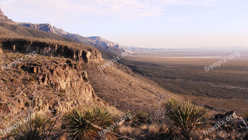 New Mexico Desert Landscape Nature Usa