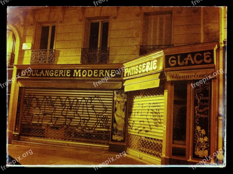 Paris Night Quartier Latin France Night Photograph