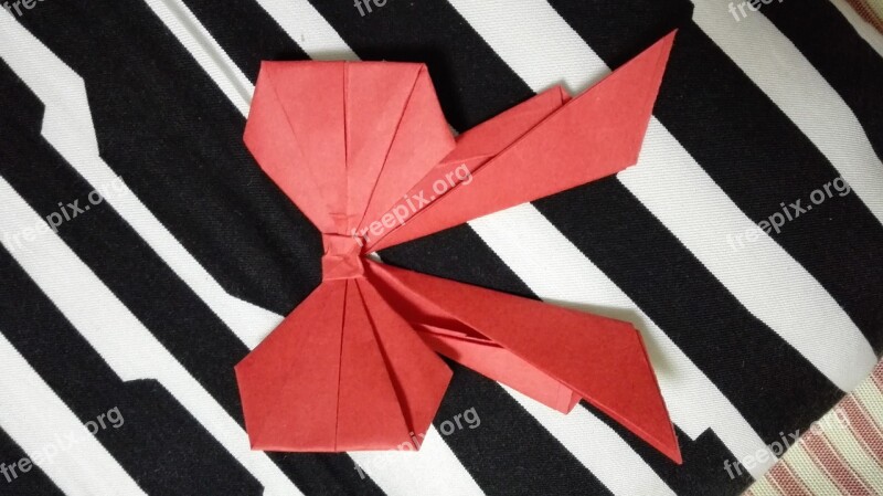 Origami Bow Gift Free Photos