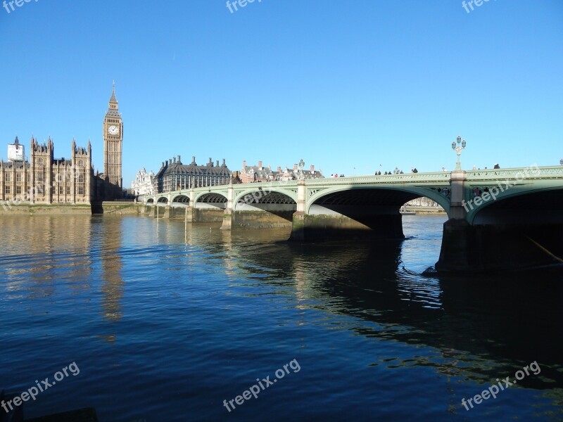 Big Ben London Bridge London England Bridge