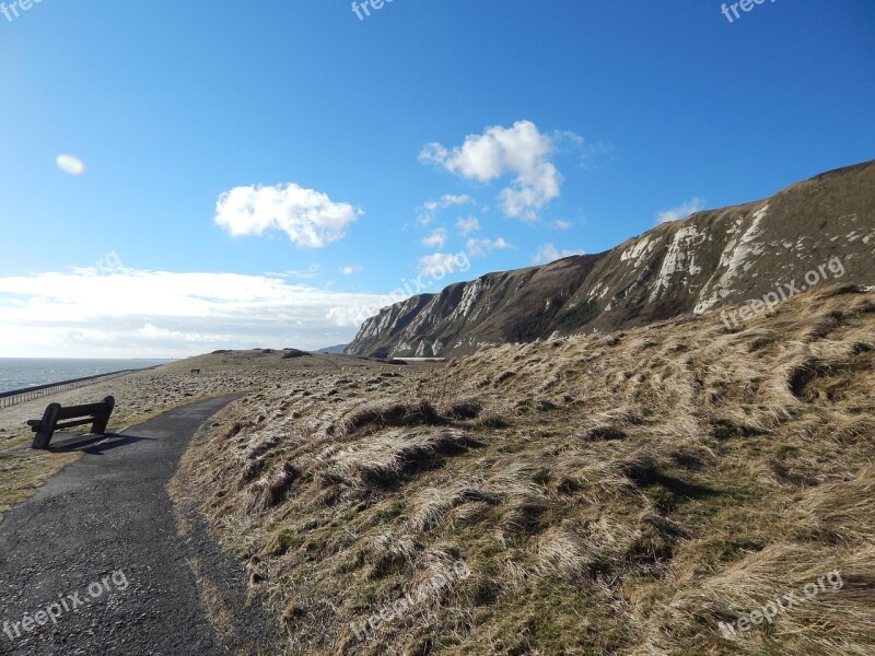 White Cliffs Of Dover England Uk Sea Chalk