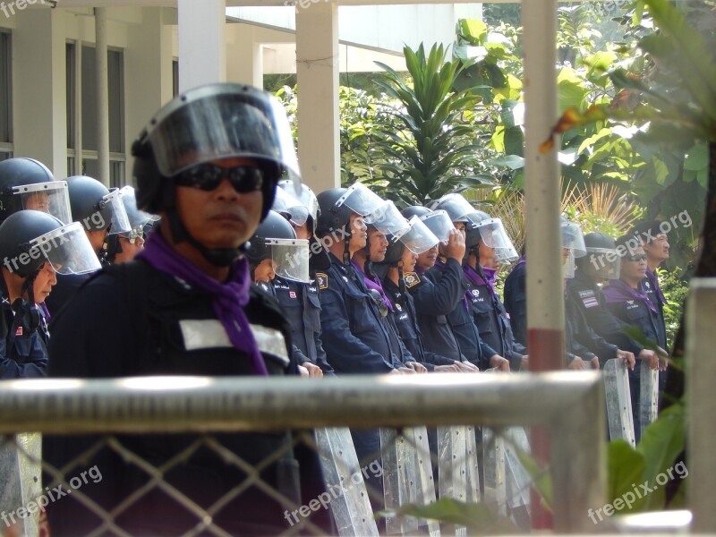 Bangkok Cops Police Law Officer