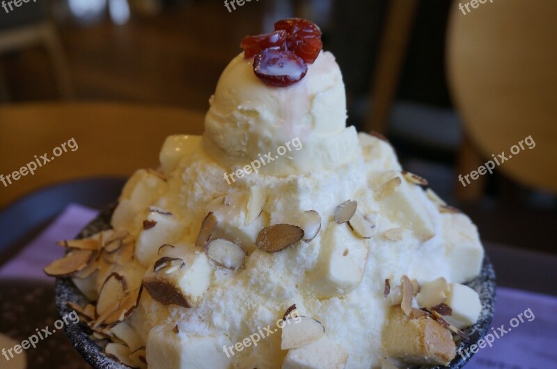 Cheesecake Ice Cream Snow And Ice Snow Ice Korean Desserts