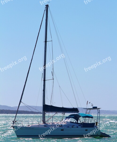 Sailing Boat Sea Beach Ocean Sail