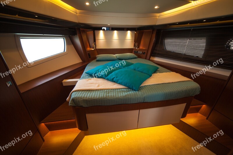 Motor Yacht Cabin Interior Bed Free Photos