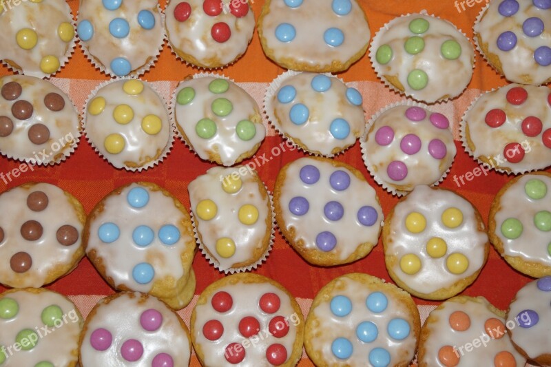 Muffins Birthday Children's Birthday Pastries Smarties