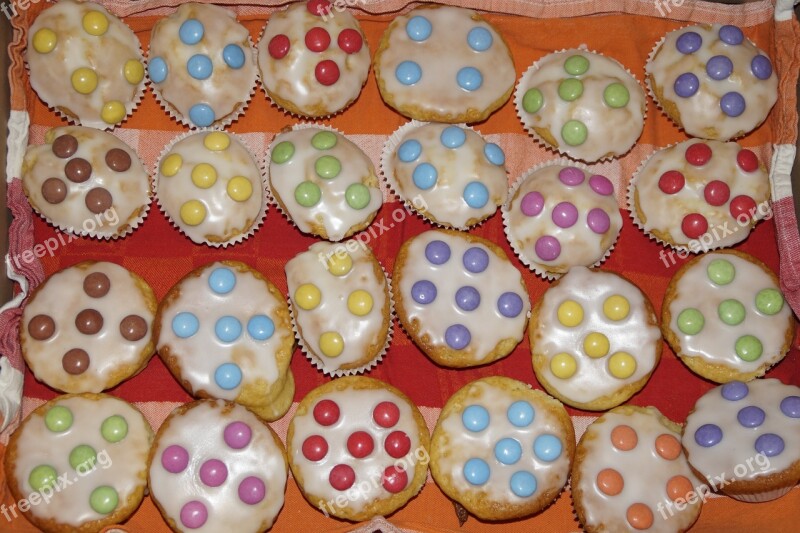 Muffins Birthday Children's Birthday Pastries Smarties