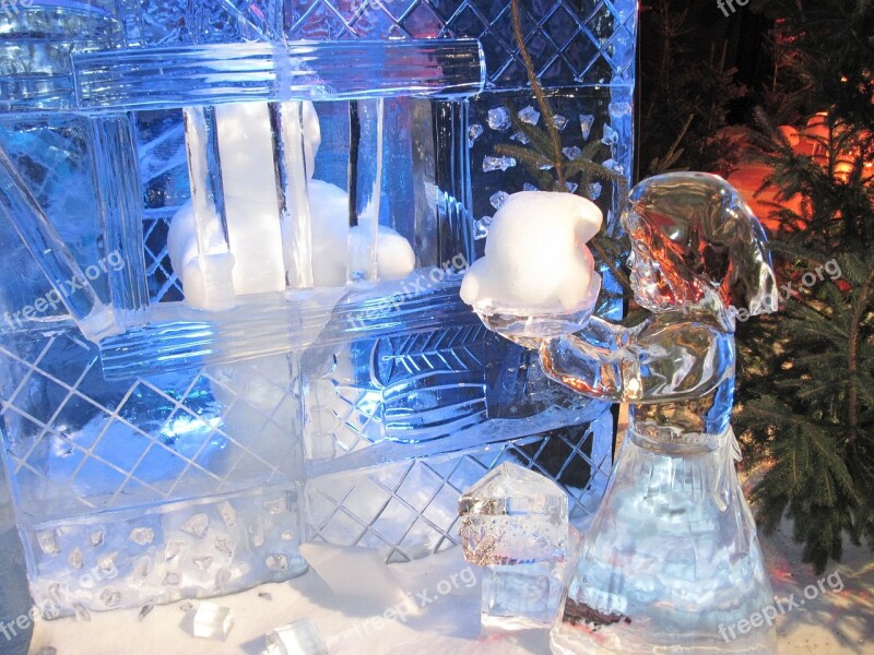 Ice Sculpture Ice Festival Hansel And Gretel Free Photos