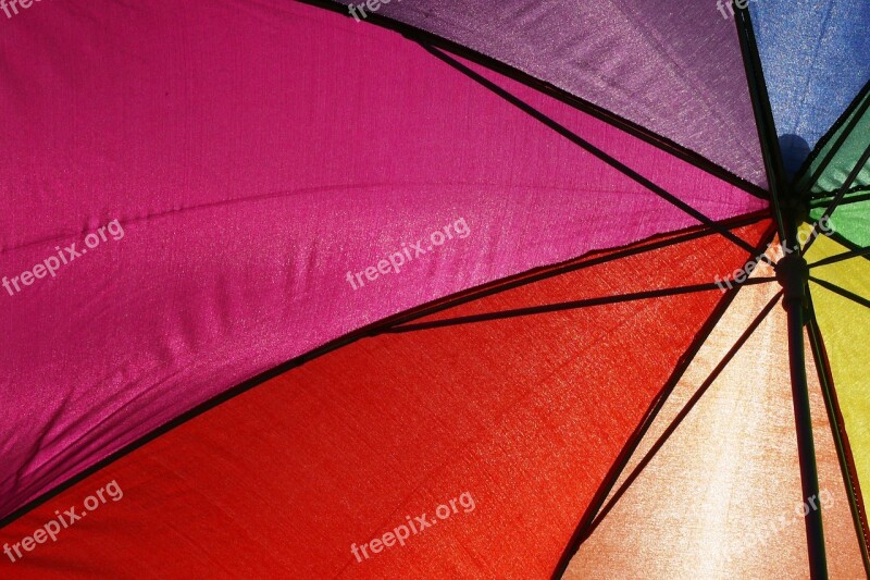 Umbrella Parasol Protection Colorful Color