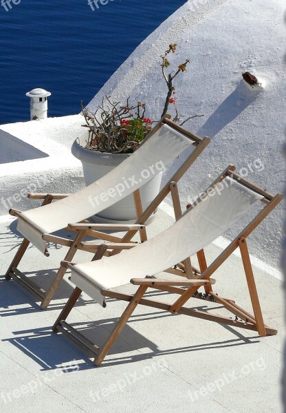 Santorini Volcano Blue Island Caldera