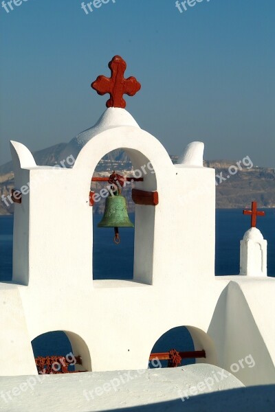 Santorini Caldera Blue Greece Island