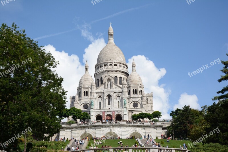 Monument Montmartre Paris Free Photos