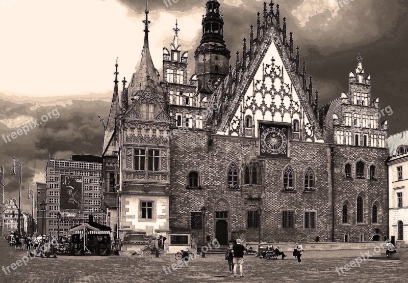 The Town Hall Wrocław The Market Old Town The Old Town