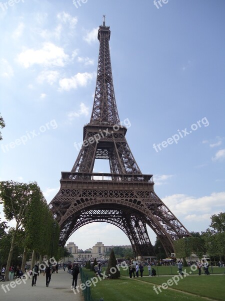 Eiffel Tower Destination Paris France