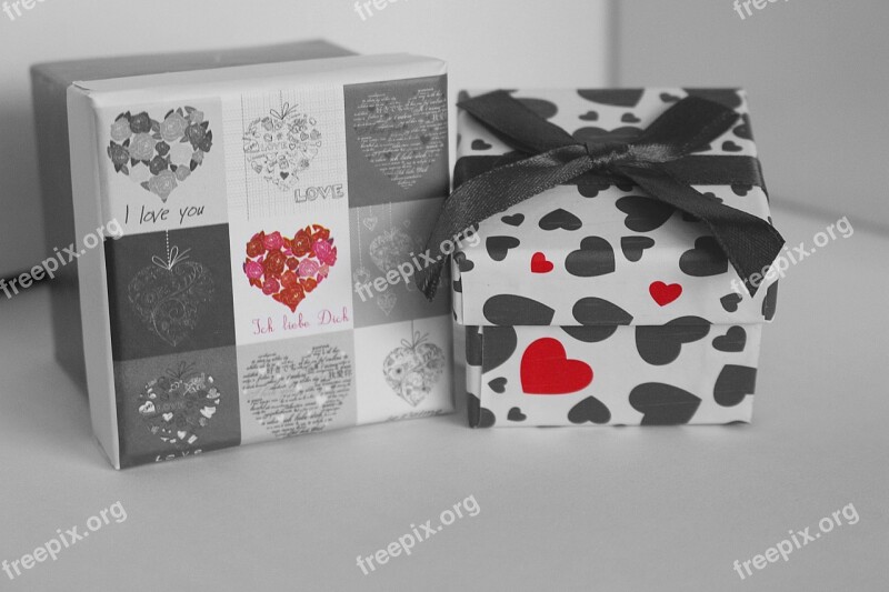 Gift Box Gift Valentine's Day Heart Love