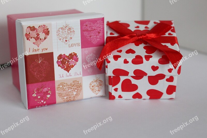 Gift Box Valentine's Gift Give Love Gift