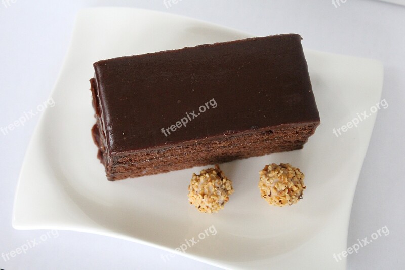 Sacher Cake Sweet Dish Cake Chocolate Cake Chocolate