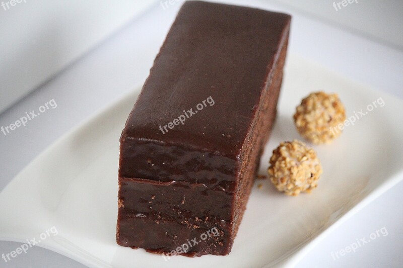 Sacher Cake Sweet Dish Cake Chocolate Cake Chocolate