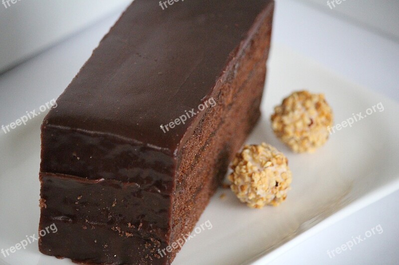 Sacher Cake Sweet Dish Cake Chocolate Cake Chocolate