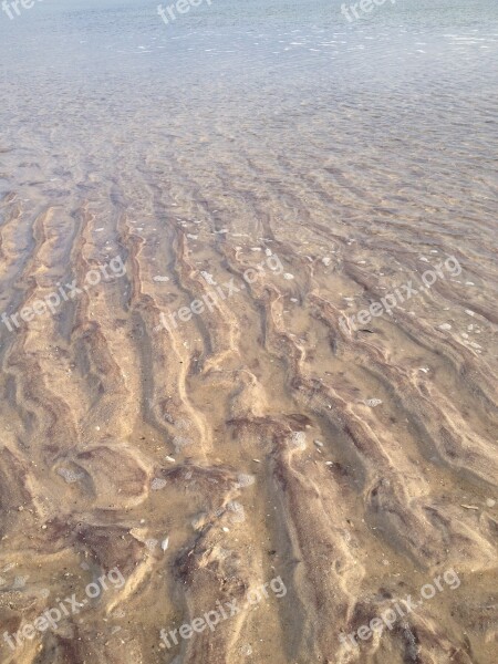 Sand Waves Art Water Beach