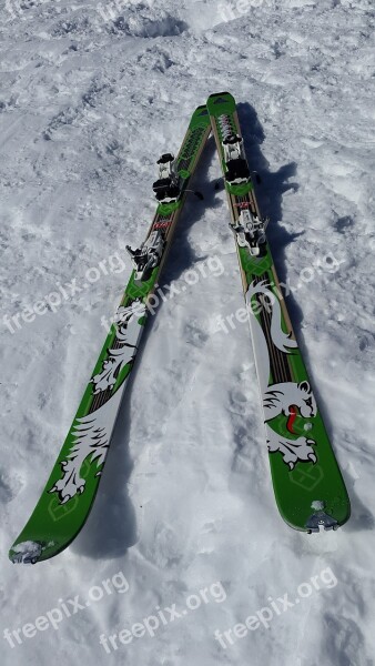 Touring Skis Ski Dynafit Backcountry Skiiing Winter Sports