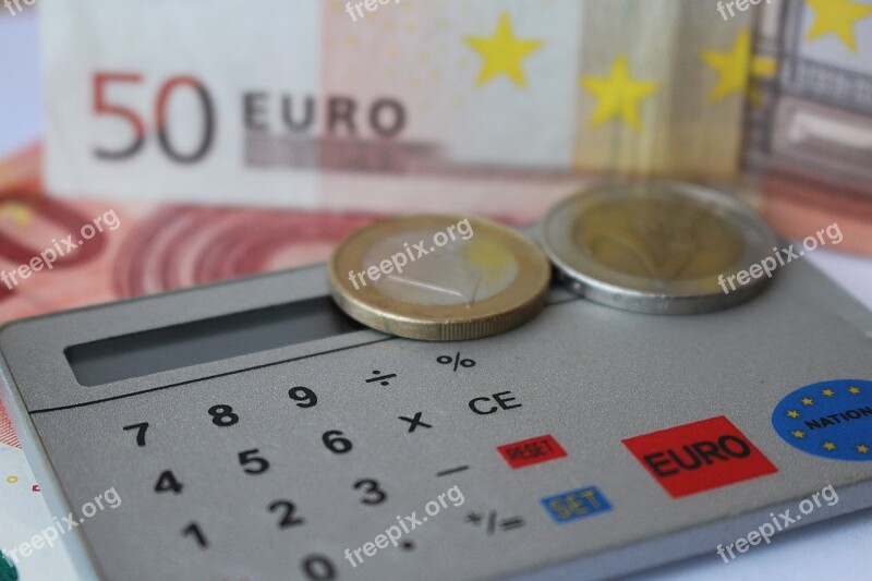 Euro Count Calculator Dollar Bill Coins