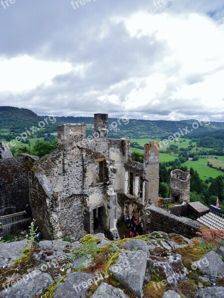 Castle Medieval Architecture Ramparts France