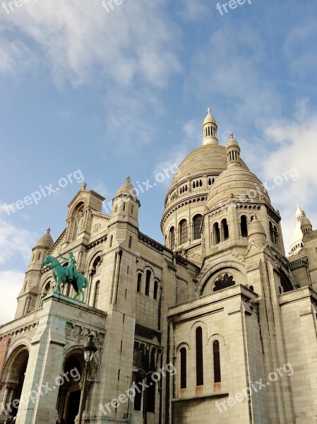 Basilica Sacred Heart Paris Montmartre France