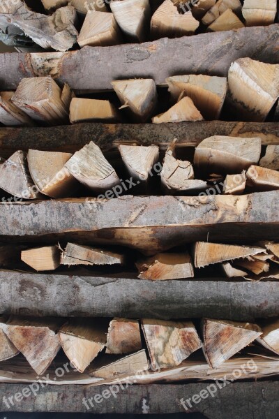 Wood Firewood Holzstapel Growing Stock Log