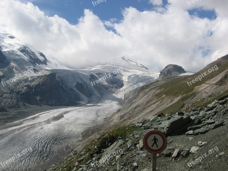 Pasterze Glacier Glacier Alpine Imposing Global Warming