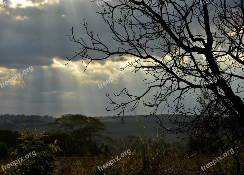 Sunset End Of Afternoon Eventide Sol Nature