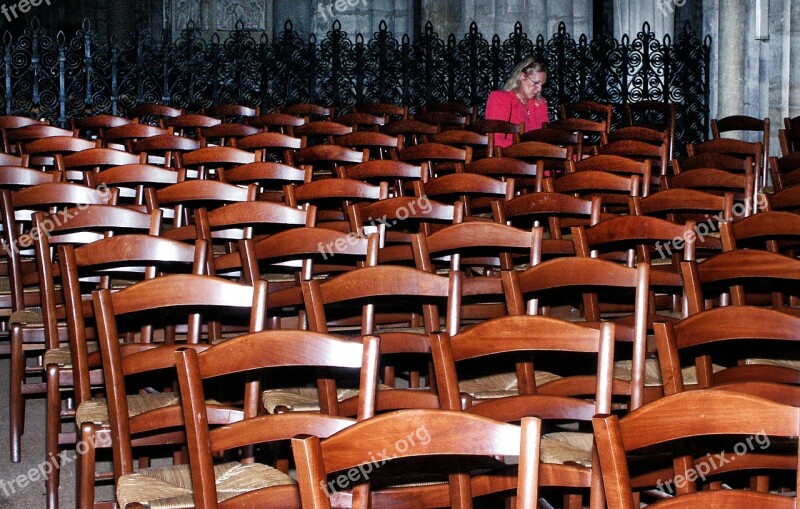 Chair Wood Prayer Cathedral Free Photos