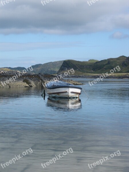 Boat Luing Peaceful Free Photos