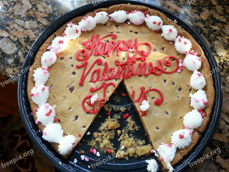 Cookie Valentines Day Love Sweet Chocolate Chips