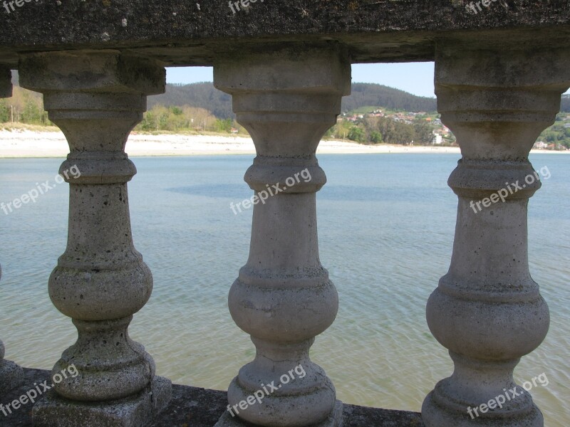 Sea Balusters Views Cedeira Beach