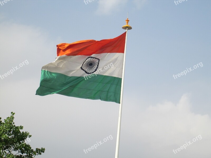 India Flag Country Symbol Cooperation