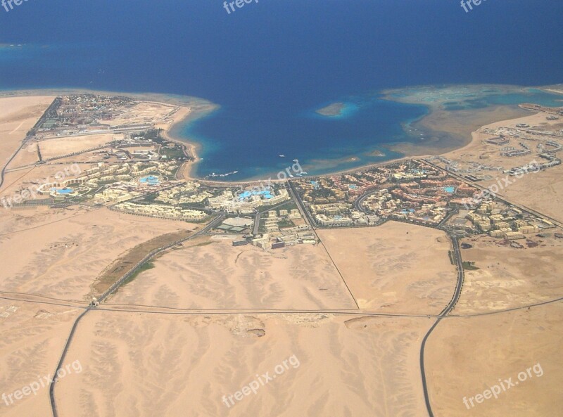 Hurghada View From The Plane Free Photos